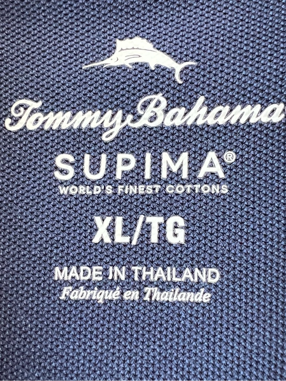 Tommy Bahama Supima Cotton Island Zone Navy Blue Short Sleeve Camp Shirt XL - Picture 12 of 13